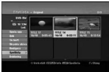 LG RH247HB - Lägga till ytterliggare titlar/ kapitel i spellistan - 1