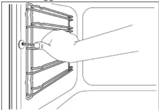 Husqvarna-Electrolux QCE5545K - Avlägsna ugnsstegarna - 1