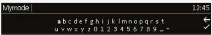 Mymode | 12:45 abcdefghijklmnopqrstuvwxyz0123456789_-