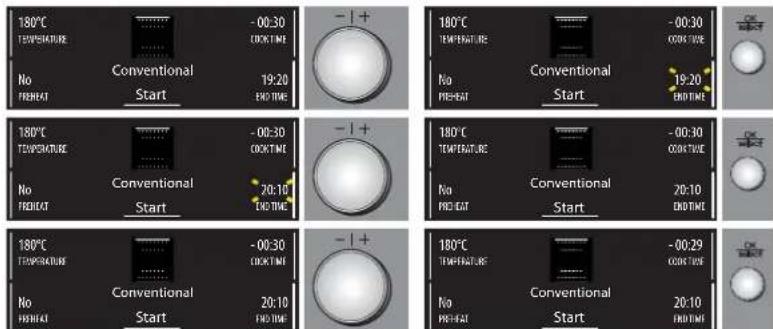 180°C TEMPERATURE No PREHAT Start -00:30 COX'TIME -1+ 180°C TEMPERATURE No PREHAT Start -00:30 COX'TIME -19:20 CONVENTIONAL Start 19:20 ENDTIME 180°C TEMPERATURE No PREHAT Start -00:30 COX'TIME -1+ 180°C TEMPERATURE No PREHAT Start -00:30 COX'TIME -20:10 ENDTIME 180°C TEMPERATURE No PREHAT Start -00:30 COX'TIME -20:10 CONVENTIONAL Start 180°C TEMPERATURE No PREHAT Start -00:29 COX'TIME -20:10 ENDTIME