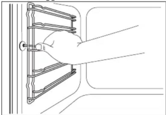 ELECTROLUX OOP500NX - Avlägsna ugnsstegarna - 1