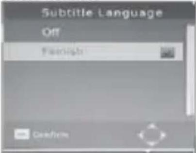 Subtitle Language Off Finish