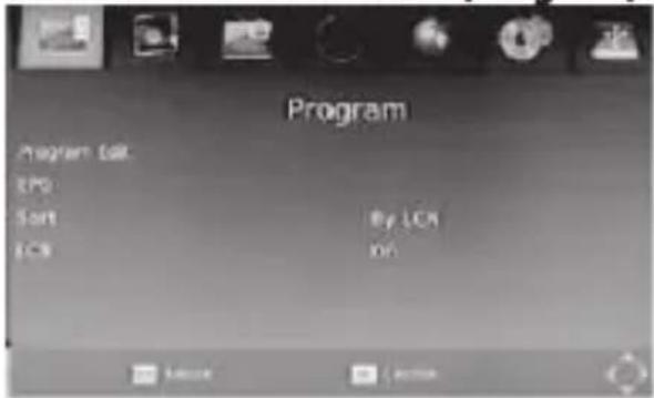 Program Program Set: EPC Sort By LCD LCD On