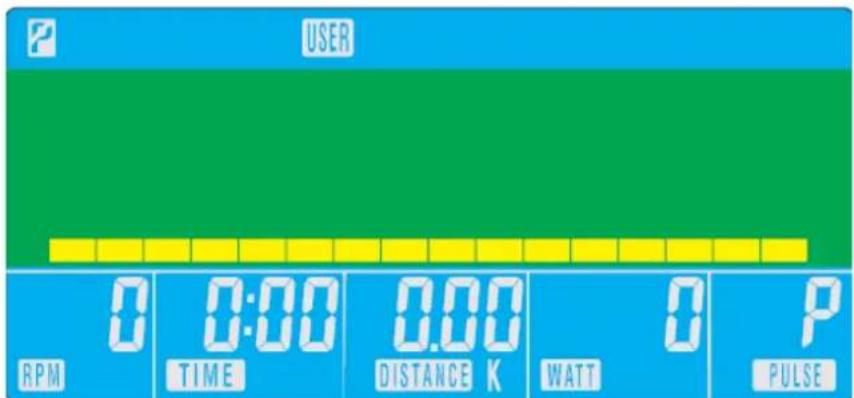 Exerfit 600 Magnetic - USER PROGRAM (användarinställda program) : - 1