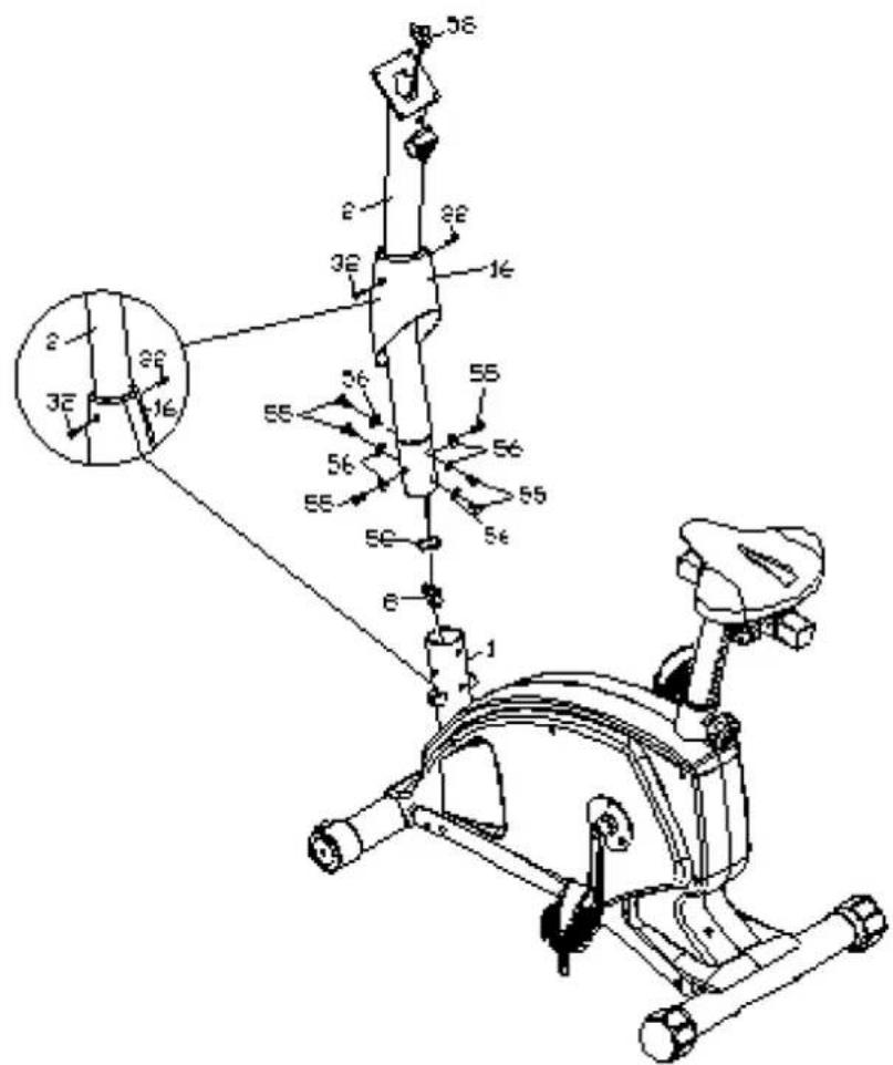 Exerfit 540 Magnetic - Teckning 5 - 1