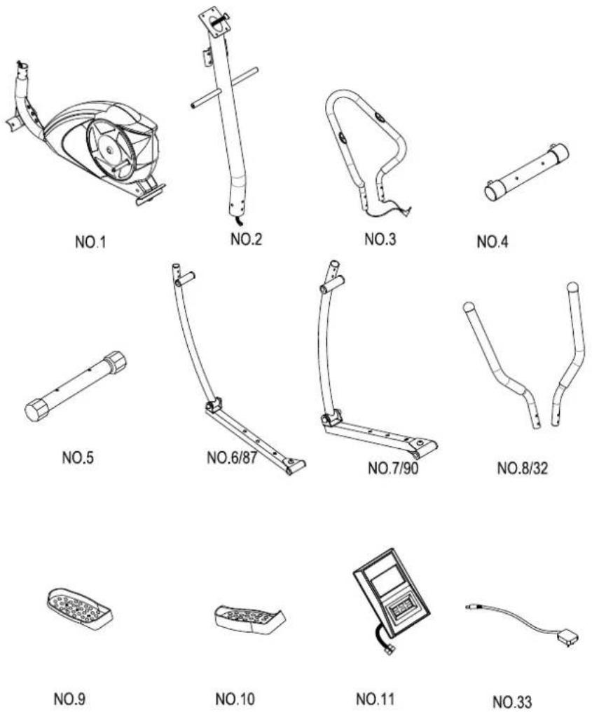Exerfit 535 - Översiktsdiagram A - 2