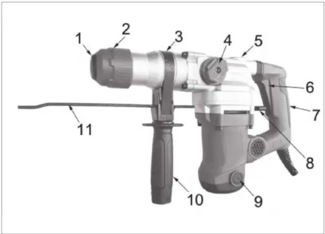 Falke 37500 (LT62410) - Borrhammarens delar - 1