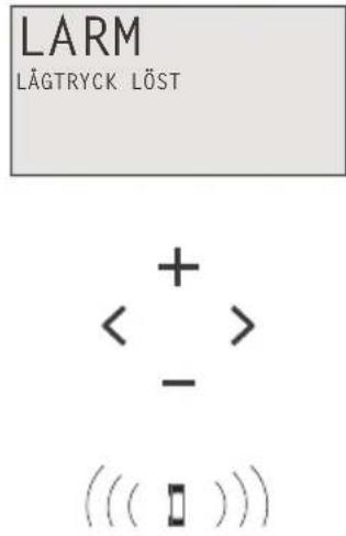 LARM LÄGTRYCK LÖST + < > - (( ( □ ) ))
