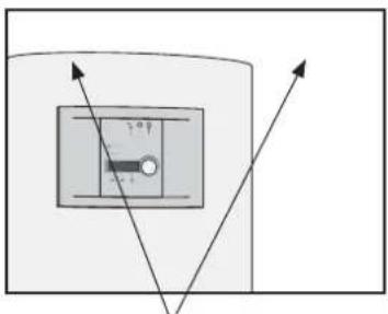 BOSCH EHP 6-11 LW/M - Gör så här för att skruva loss frontplåten från värmepumpen: - 1