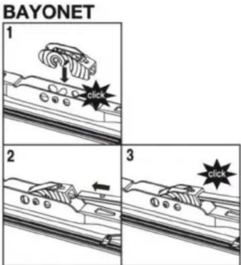 BAYONET 1 click 2 3 click