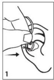 Widex Mind 440 M4-9 - Placera hörapparat och custom ear-tip på/i örat - 1