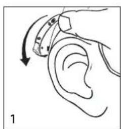 Widex Mind 440 M4-9 - Placera hörapparat och ear-tip på/i örat - 1