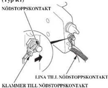 (Typ R1) NÖDSTOPPSKONTAKT LINA TILL NÖDSTOPPSKONTAKT KLAMMER TILL NÖDSTOPPSKONTAKT