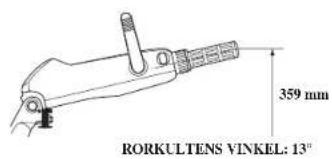 359 mm RORKULTENS VINKEL: 13"