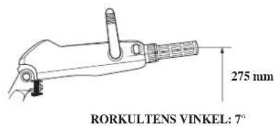 275 mm RORKULTENS VINKEL: 7°