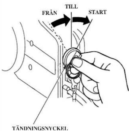 FRÅN TILL START TÄNDNINGSNYCKEL