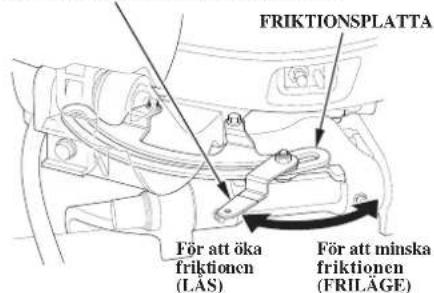FRIKTIONSPLATTA För att öka friktionen (LAS) För att minska friktionen (FRILÄGE)