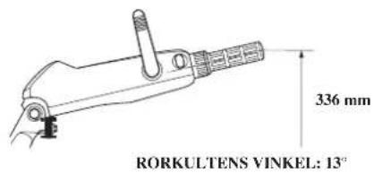 336 mm RORKULTENS VINKEL: 13°