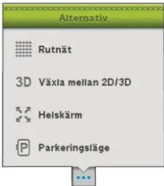Alternativ Rutnät 3D Växla mellan 2D/3D Helskärm Parkeringsläge