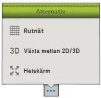 Alternativ Rutnät 3D Växla mellan 2D/3D Heliskärm
