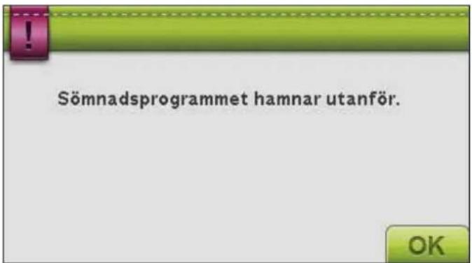 Sömnadsprogrammet hamnar utanför.