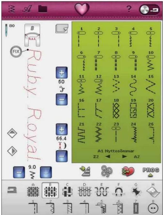 80 B FIX Ruby Royal 50 + - 66.4 - 9.0 1 2 3 4 5 6 7 8 9 10 11 12 13 14 15 16 17 18 19 20 21 22 23 24 25 A1 Nyttosömmar Z2 A2 PROG