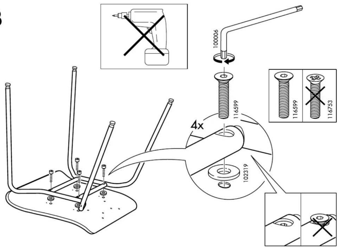 Technical diagram illustrating screw thread assembly with numbered parts and magnified detail views