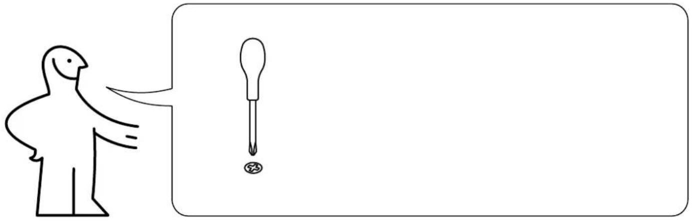 Simple line drawing showing a person pointing at a dropper with a magnified view of the dropper's tip and a small circle below.