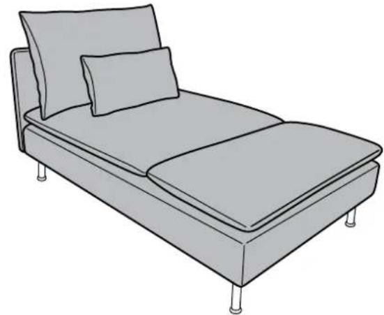 IKEA SODERHAMN (+ chaise longue) - SÖDERHAMN - 32