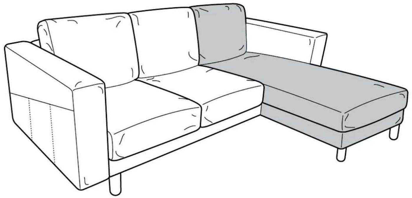 IKEA NORSBORG (+ chaise longue) - NORSBORG - 1