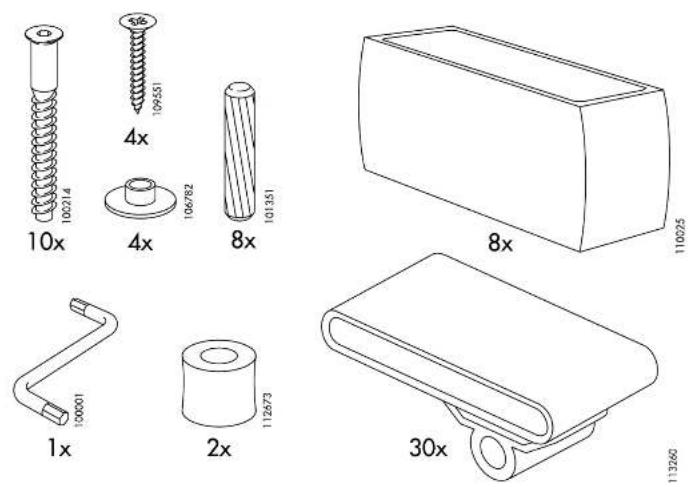 10x 100214 4x 106551 106782 8x 103351 8x 110025 1x 100001 2x 112673 30x 113260