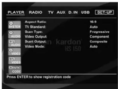 HARMAN KARDON HS 150 - Utnivå Justering - 5