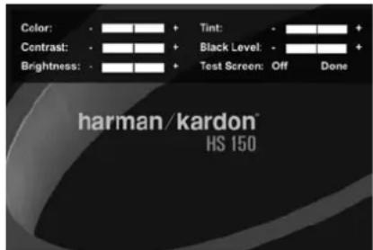 HARMAN KARDON HS 150 - Utnivå Justering - 4