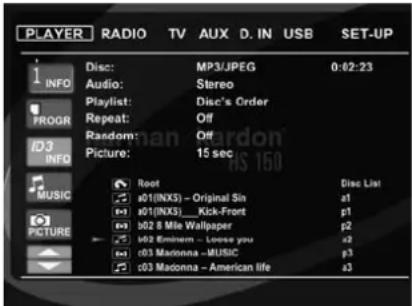 HARMAN KARDON HS 150 - Programmerad Avspelning - 1