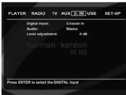 HARMAN KARDON HS 150 - DIGITAL IN MENYN - 1