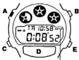 CASIO W-727 - Automatisk repetition TILL/FRÅN - 1