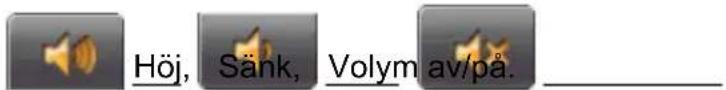 Höj, Sänk, Volym av/på.