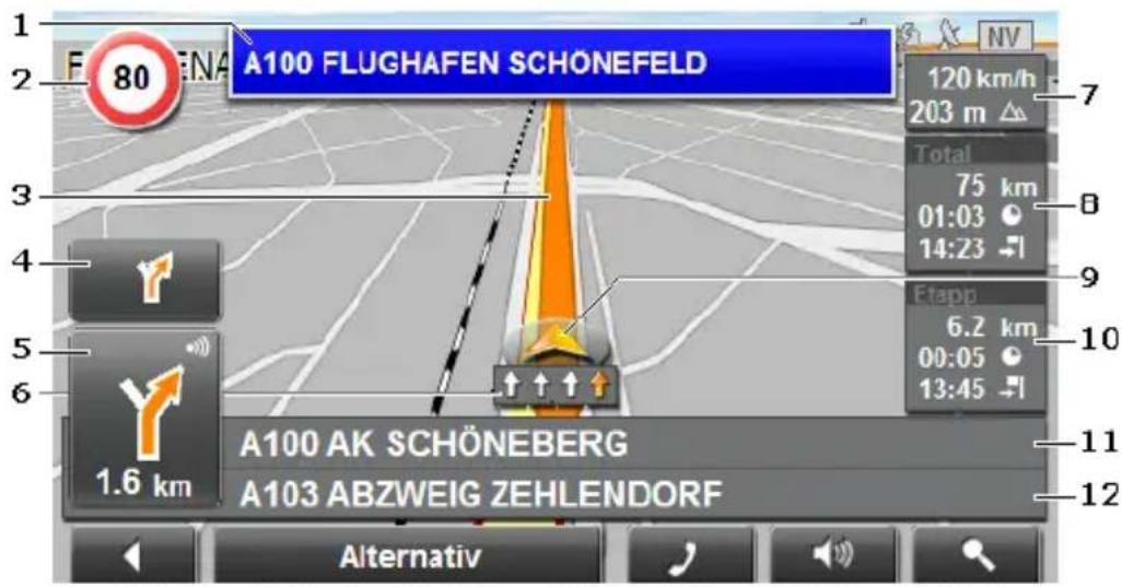 A100 FLUGHAFEN SCHÖNEFELD 120 km/h 203 m Total 75 km 01:03 14:23 Etepp 6.2 km 00:05 13:45 A100 AK SCHÖNEBERG A103 ABZWEIG ZEHLENDORF Alternativ