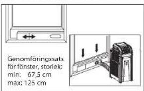 CoolMan 28S - Sats för utsläpp av varmluft genom fönster - 1