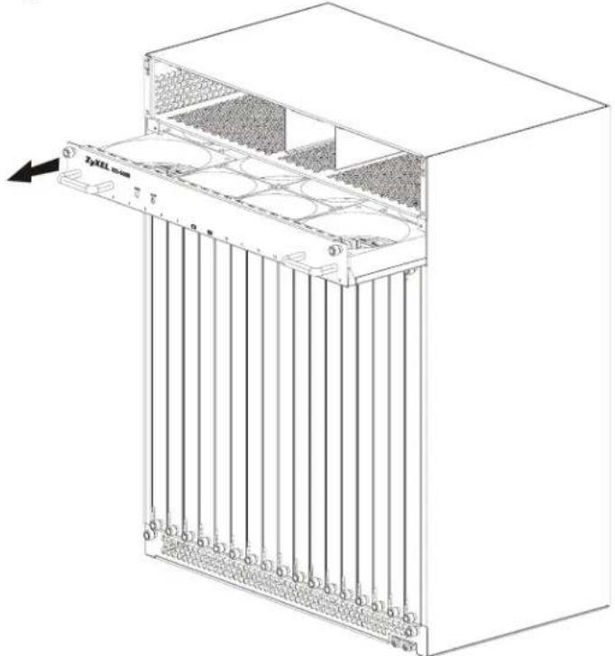 ZYXEL IES-3016ST - Procedure to Remove and Install the Fan Module - 2