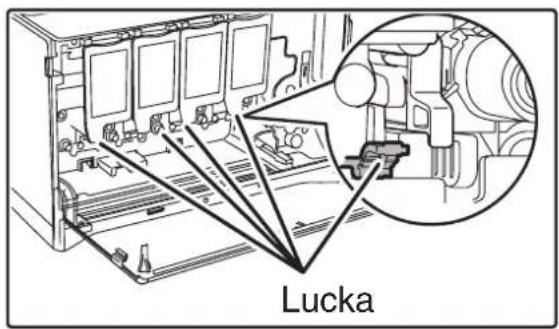 SHARP MX-C300PL - Upprepa steg 4 tills alla hålen i laserenheten är rengjorda (4 hål). - 1