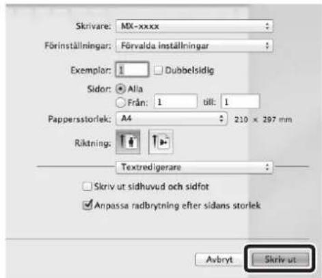 SHARP MX-C300PE - Klicka på knappen [Skriv ut]. - 1