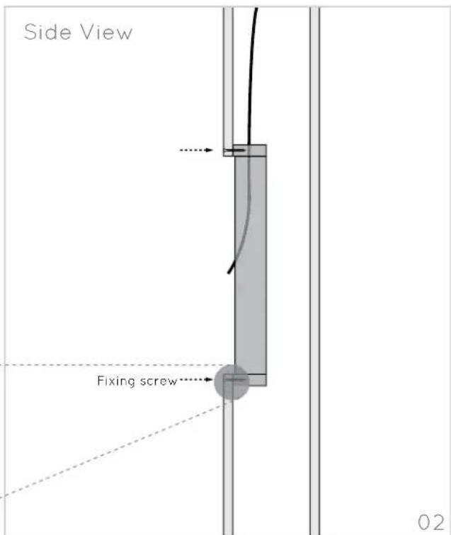 Side View Fixing screw 02