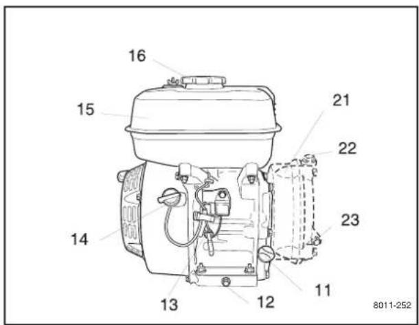 HUSQVARNA DT18C - Gasreglage - 2