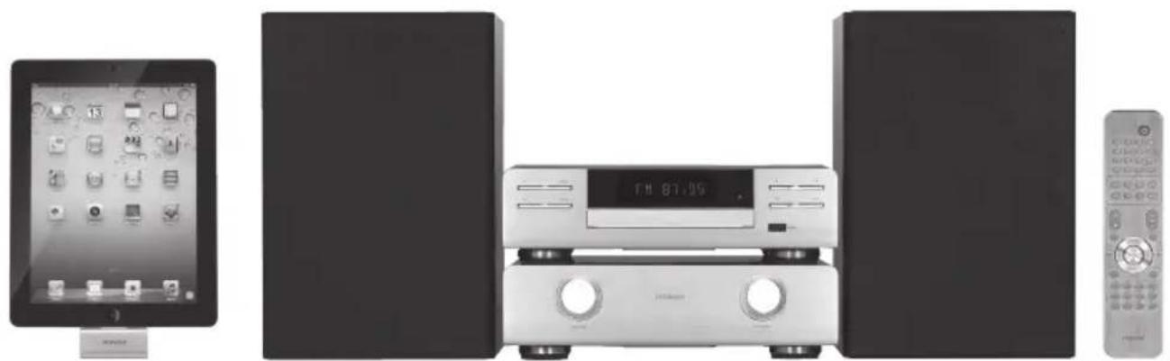 HITACHI AXM950E - Trådlös Hifi med dockning för iPad/ iPhone/ iPod - 1
