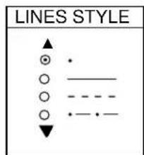 FURUNO 1753C - Selecting line type - 3