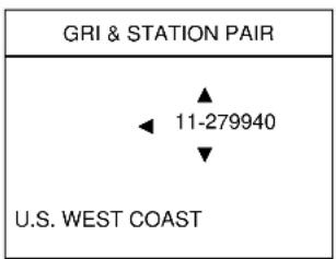 GRI & STATION PAIR ▲ ◀ 11-279940 ▼ U.S. WEST COAST