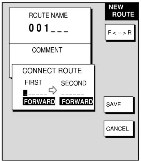 FURUNO 1753C - Connecting routes - 1