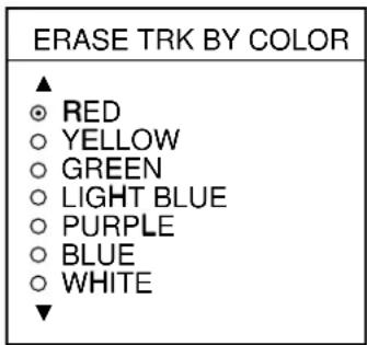 FURUNO 1753C - Erasing own ship track by color (color model) - 1