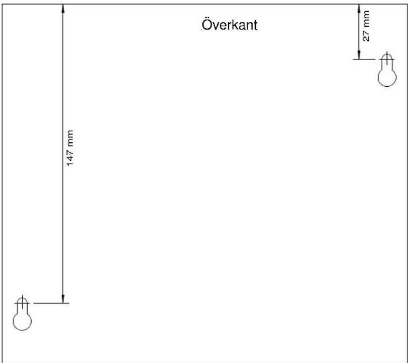 Överkant 147 mm 27 mm